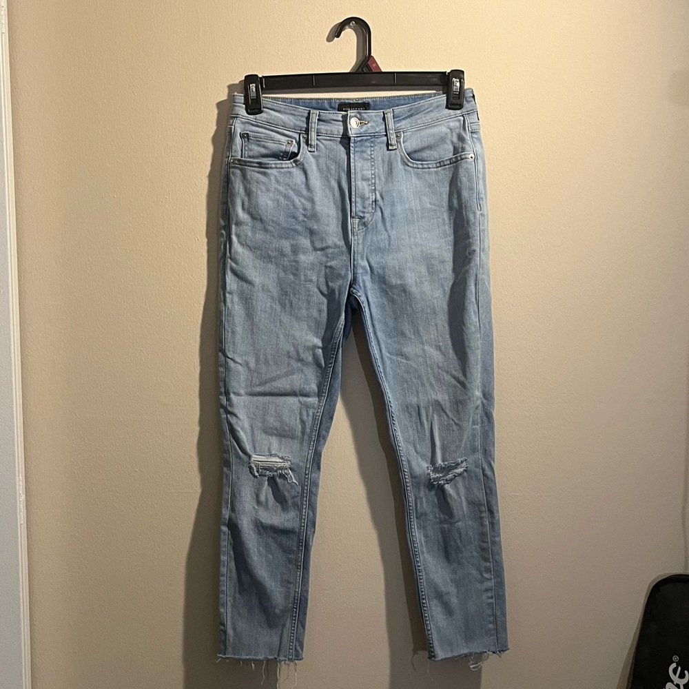 High rise skinny jeans